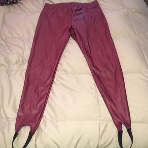 Faux leather leggings